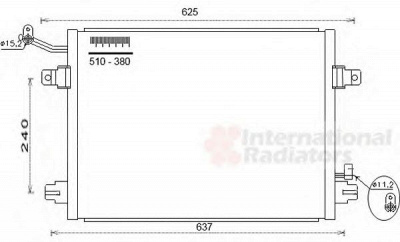 VAN WEZEL 77005048 -  Конденсатор, кондиционер